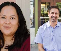Headshots of Todd Hanley and Val Gaddy